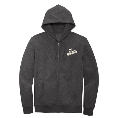 Foxboro Music - District Adult Unisex Fleece Full-Zip Hoodie (DT6102)