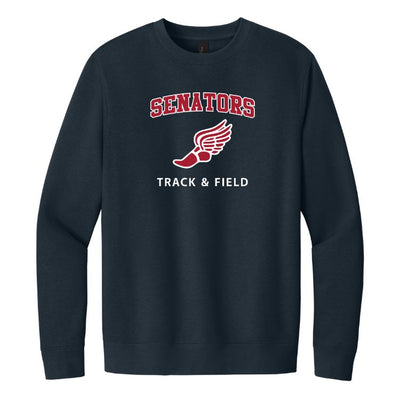 Sudadera unisex de polar con cuello redondo Mahar Track & Field - District VIT (DT6104)
