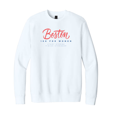 Boston 10K para mujer - Sudadera unisex de polar con cuello redondo (DT6104)