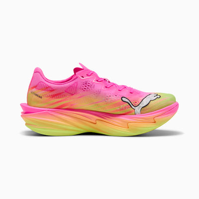 Women's Puma DEVIATE NITRO ELITE 4 ST - POISON PINK-YELLOW ALERT-BRIGHT AQUA-SUN S