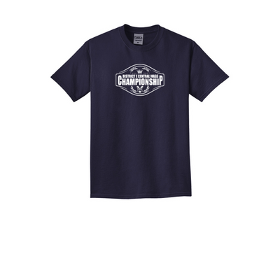 Campeonato de campo a través del distrito E de Central Mass: camiseta teñida con prenda Port & Company® Beach Wash® PC099