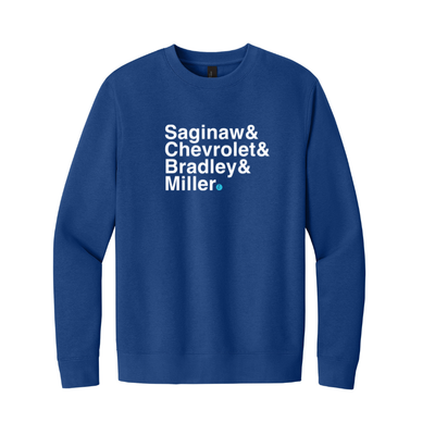 Crim Neighborhood Streets - "Lounge In" Unisex Fleece Crewneck Sweatshirt
