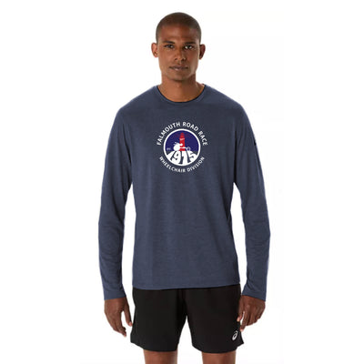 Falmouth Road Race 2025, División de Silla de Ruedas - Camiseta ASICS PR LS Triblend para hombre (2011D378) (FRR-07)