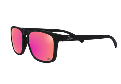 Floaties - Matte Black - Pink Lemonade Lens Polarized