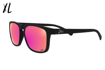 Floaties XL - Matte Black - Pink Lemonade Lens Polarized