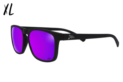 Floaties XL - Matte Black - Purple Lens Polarized