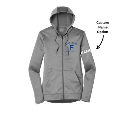 Sudadera con capucha de polar con cierre completo Nike Therma-FIT para mujer de Franklin Cross Country (NKAH6264)