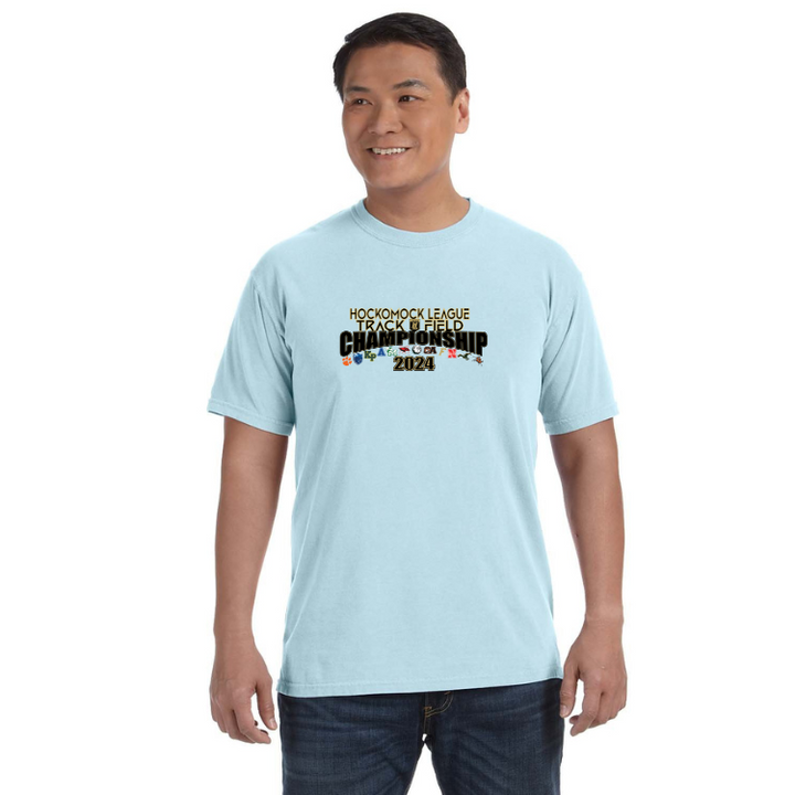 Hockomock Track & Field Championship - Adult Unisex Heavyweight T-Shirt (C1717)