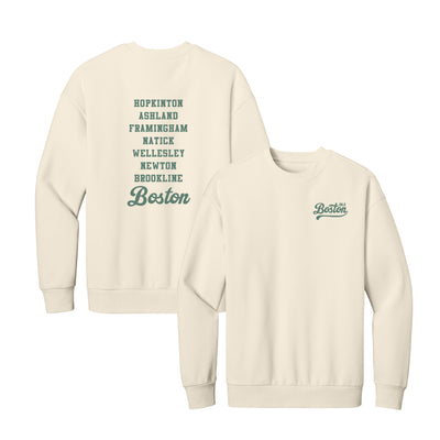 Boston 26.2 - Heavyweight Griege Fleece Crew (DT6154) (HBM26-10 LC, HBM26-09)