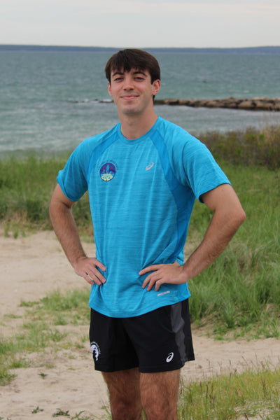 ASICS Falmouth Road Race 2026 - ASICS Men's Road SS Top Aegean Blue (2011D453) (FRR26-18 LC))