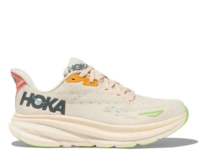 Hoka Womens Clifton 9 Wide- Vanilla Astral (1132211-VLS) – The Run