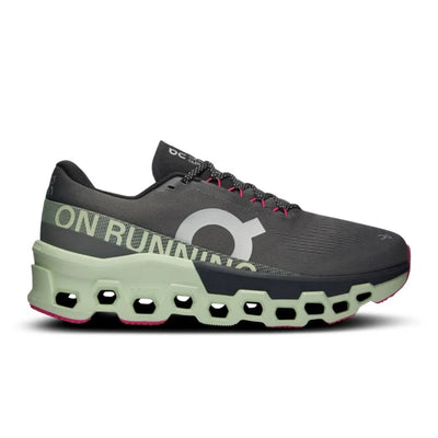 On Mens Cloudmonster 2 Asphalt Lime