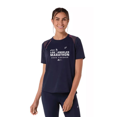 2026 ASICS Los Angeles Marathon FINISHER - ASICS Women's Road SS Top Midnight (2012D371) (LA26-29)
