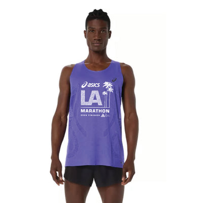 2026 ASICS Maratón de Los Ángeles FINISHER - Camiseta ASICS Metarun para hombre (2011D508-400) (LA26-29)