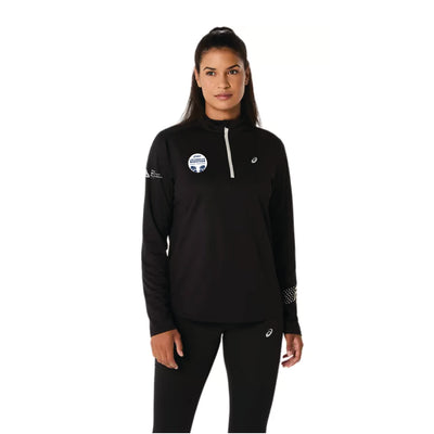 2026 ASICS Los Angeles Marathon FINISHER - ASICS Women's Icon 1/2 Zip Black (2012D175) (LA26-36)