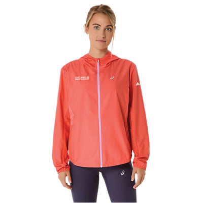 Los Angeles Road Runners - Chaqueta plateada ASICS para mujer (2012D148) (LARR-09)
