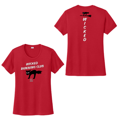 Wicked Running Club - Camiseta deportiva para mujer (LST350)