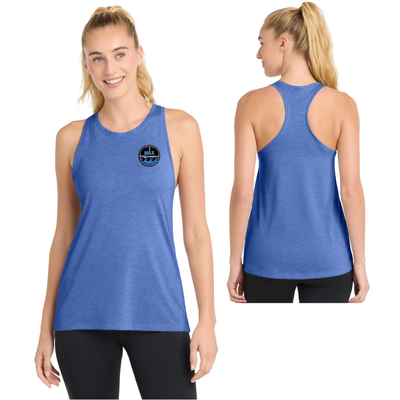 Máximo rendimiento - Camiseta de tirantes transpirable Sport-Tek® Tri-Blend para mujer (LST402)