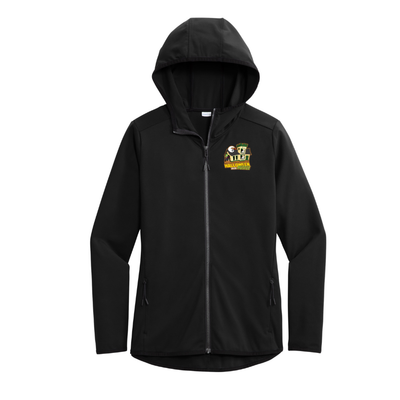Crim Halloween Hustle 2026 - Chaqueta con capucha y cremallera completa "Run In" para mujer (LST870)