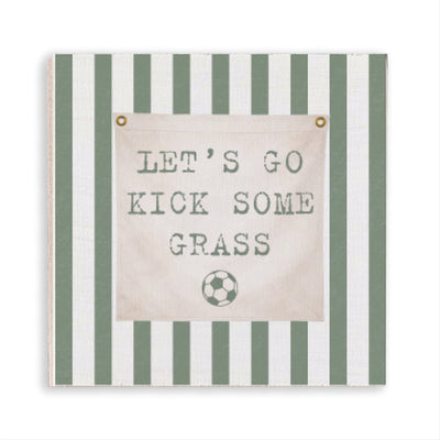 Kick Some Grass Soccer Magnet