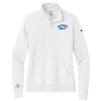 Scituate Girl's Golf - Nike Women's Club Fleece Sleeve Swoosh 1/2-Zip (NKDX6720)