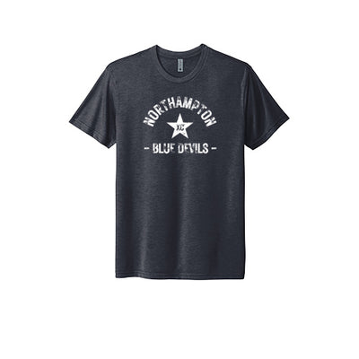 Northampton Blue Devils - Camiseta unisex de mezcla triple Next Level Apparel (NL6010)
