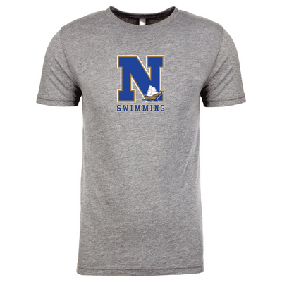 Camiseta unisex de triblend de Next Level Apparel de Norwell Swimming (NL6010)
