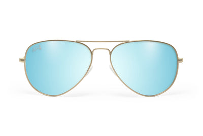 Gold - Sky Blue Lens Polarized - Oasis