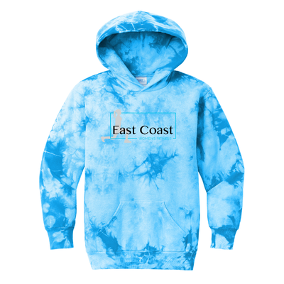 East Coast Women's Fitness - Sudadera con capucha tie-dye para jóvenes (PC144Y)
