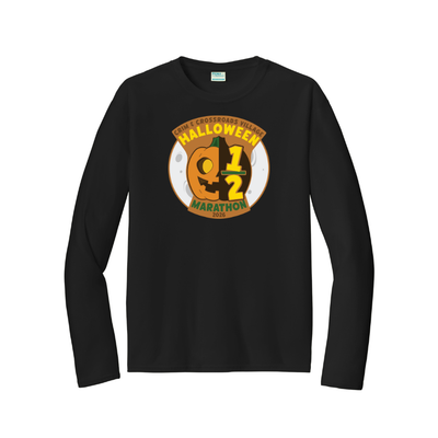 Media Maratón Halloween Hustle 2026 - Camiseta deportiva de manga larga para hombre (PC380LS)