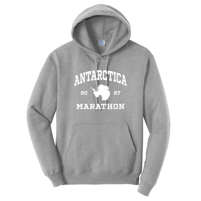 Antarctica Marathon 2027 - Unisex Fleece Pullover Hooded Sweatshirt (PC78H)