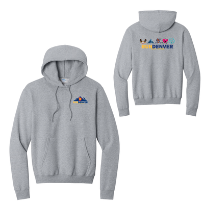 Run Denver Series - Unisex Fleece Pullover Hooded Sweatshirt (PC78H)
