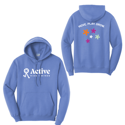 Sudadera unisex con capucha de polar para niños y mentes activas (PC78H)