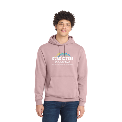 Quad Cities Marathon - Unisex Fleece Pullover Hooded Sweatshirt (PC78H)