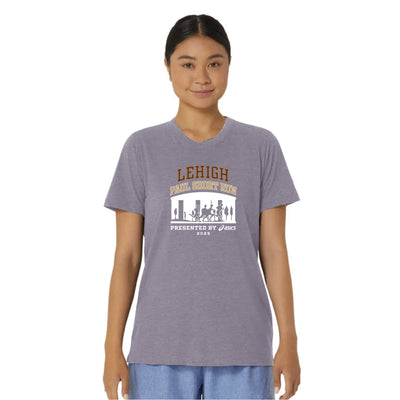 2025 Lehigh University Paul Short Run - ASICS Women's PR Poly Cotton Tee Lavender Grey Heather (2012D014) (PS-05)