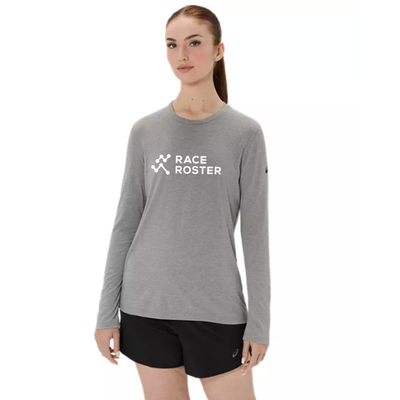 Race Roster - ASICS Women's PR Long Sleeve Triblend Tee Grey (2012D305) (RR-02 FC)