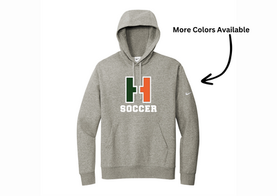 Sudadera con capucha y logo Nike Club Fleece Sleeve de Hopkinton Girls Soccer (NKDR1499)