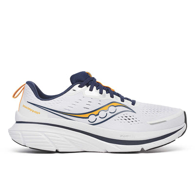 Saucony Guide 18 para hombre - Blanco y azul marino