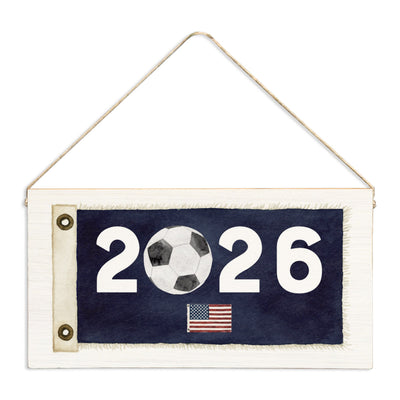 2026 Vintage USA Flag Twine Sign