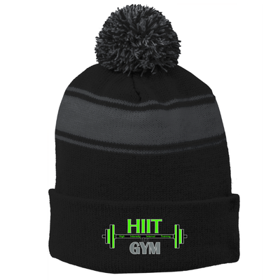 Gorro de lacrosse juvenil para niñas Walpole con pompón a rayas (STC28)