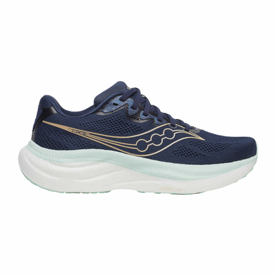 Women's Saucony Ride 19 - Navy Aqua Wide