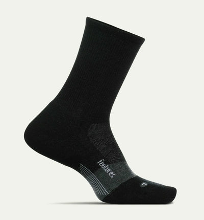 Feetures Merino 10 Max Cushion Mini Crew - Charcoal (EM90-468)