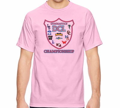 Campeonato de gimnasia DCL: camiseta unisex de peso pesado para adultos (C1717)