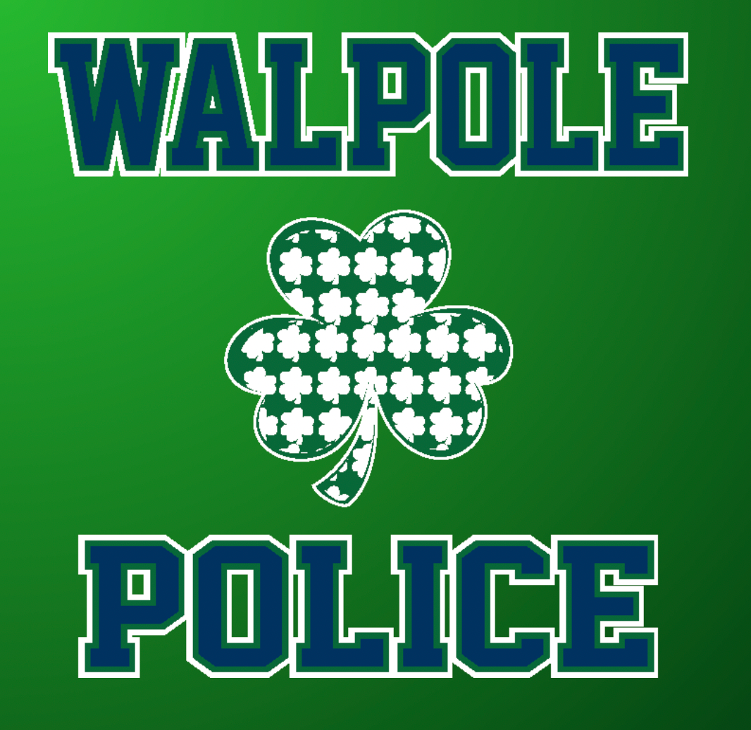 Walpole PD St. Patrick's Day 2024 LC Badge - Rabbit Skins Toddler Long-Sleeve Fine Jersey T-Shirt - RS3302