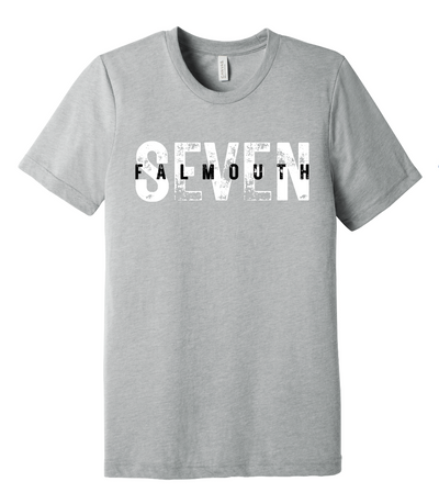 Camiseta unisex de manga corta de mezcla triple Falmouth SEVEN (BC3413)