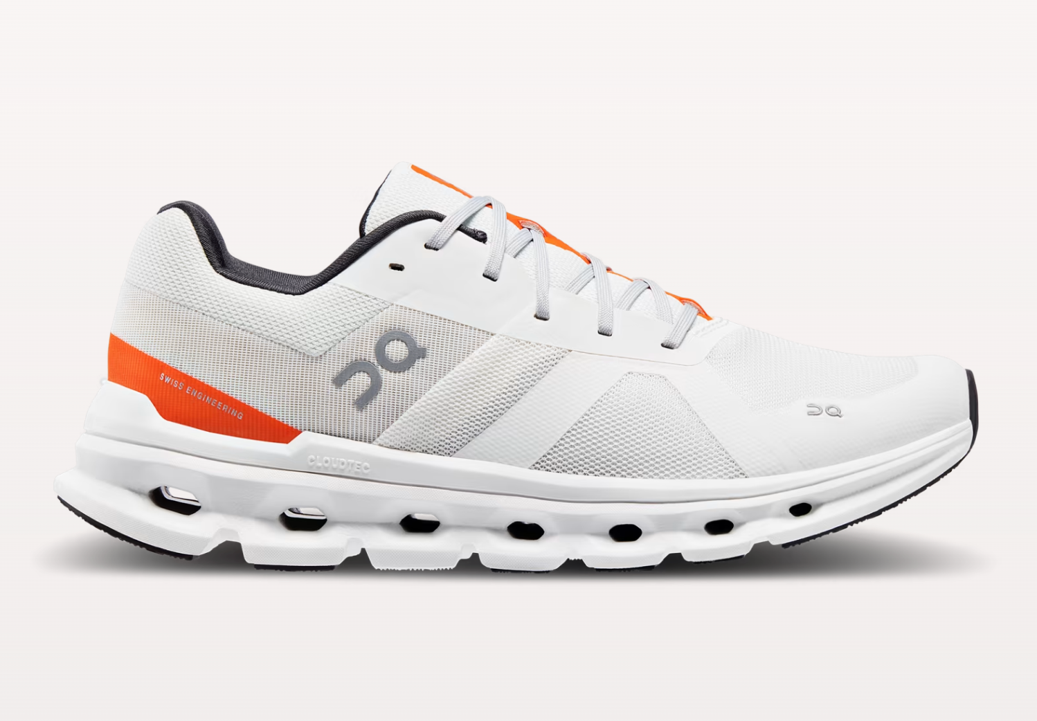 On Cloud Undyed White/Orange Cloudrunner  Men\'s Running Shoes Size 9.5 M Men main image 2