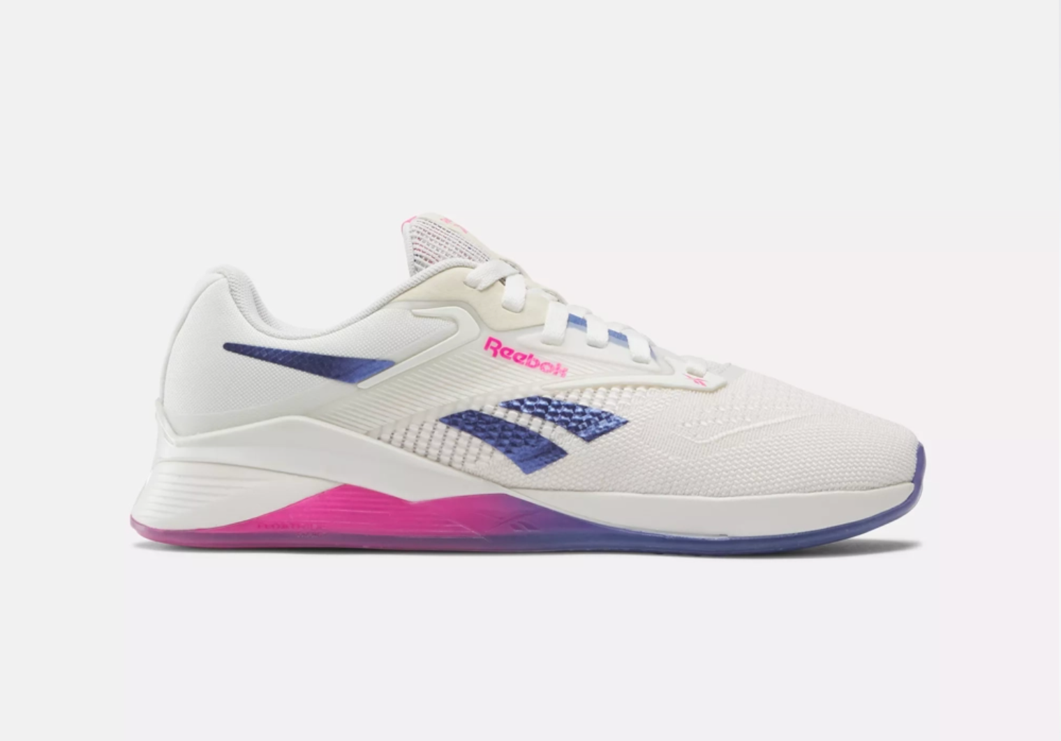 Reebok Womens Nano x4 - Chalk / Step Purple / Laser Pink