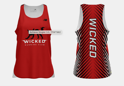 Wicked Running Club - Camiseta sin mangas Achieve para mujer (TFWT982)