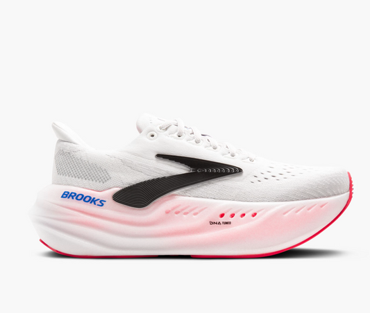 Brooks Glycerin Max para mujer: blanco, negro y rosa diva (1204361B118)