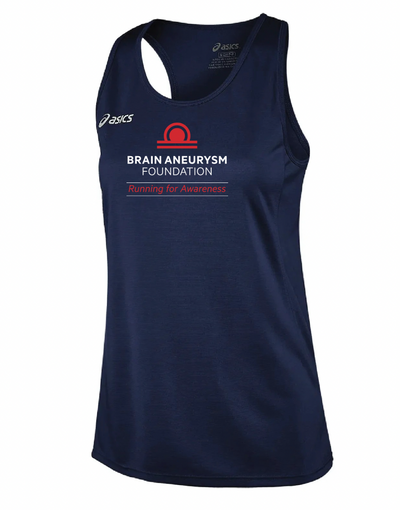 Brain Aneurysm Foundation - Asics Women's Rival II Singlet Navy (TF2934)